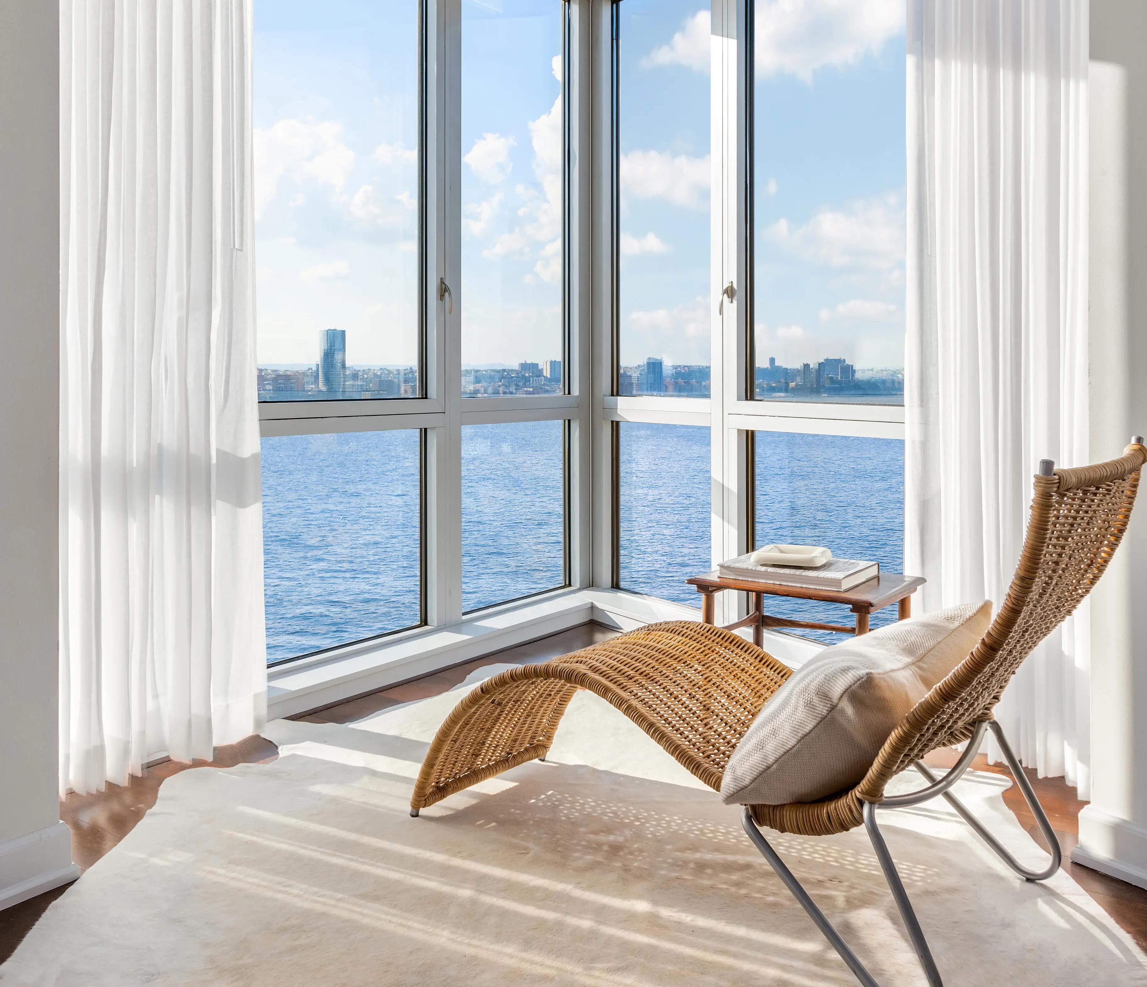 Bedroom with Hudson River Views